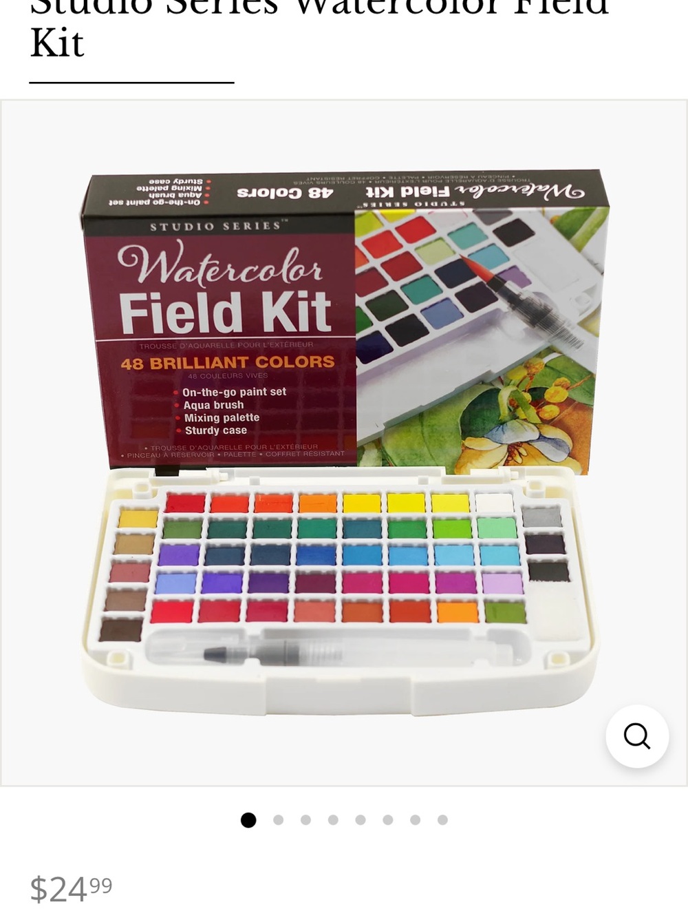 NEW Watercolor Field Kit Paint Set with Winter Watercolor Notebook - Picture 6 of 6